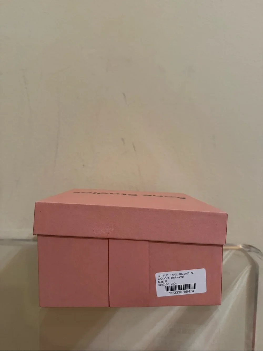Acne Studios Heart Logo Buckle Belt Black Camel